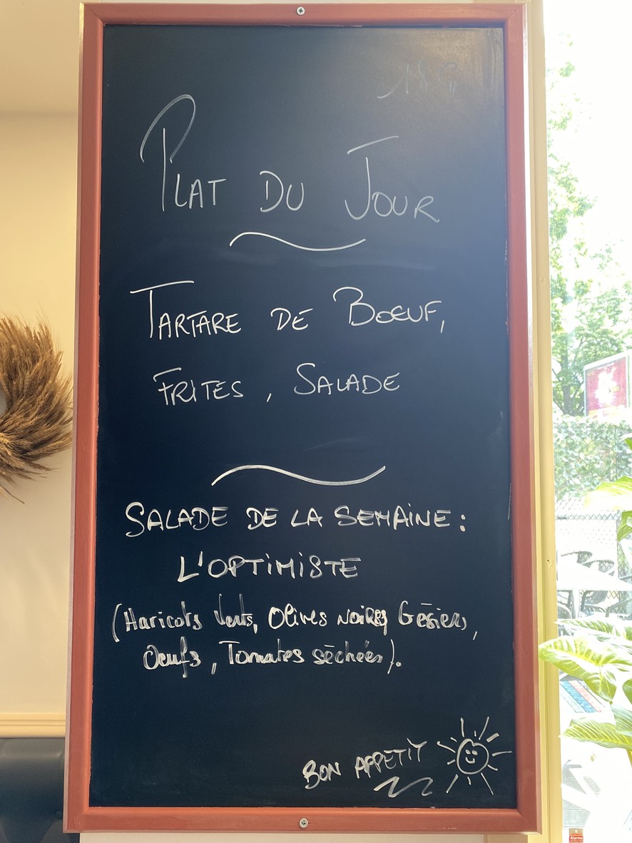 L’Optimiste Restaurant menu 2