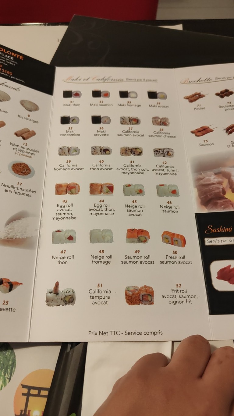Koshi menu 2