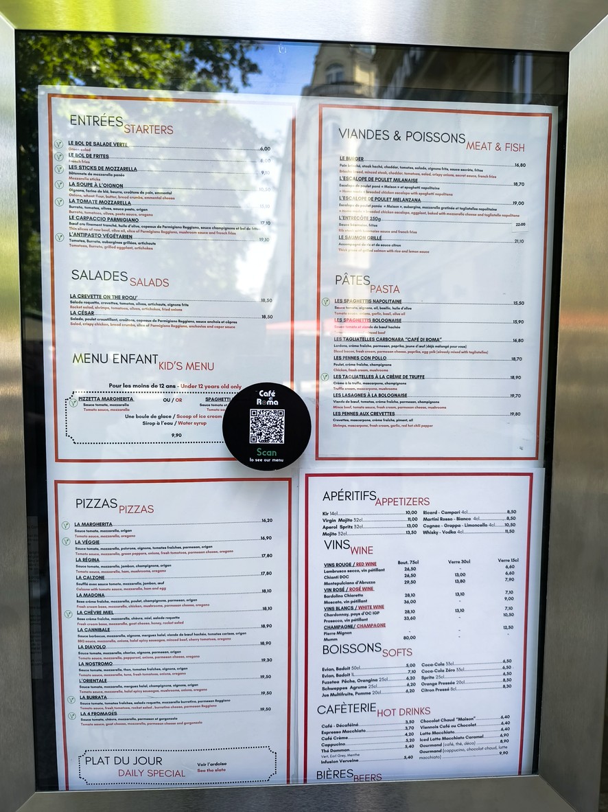 Café Di Roma menu 2