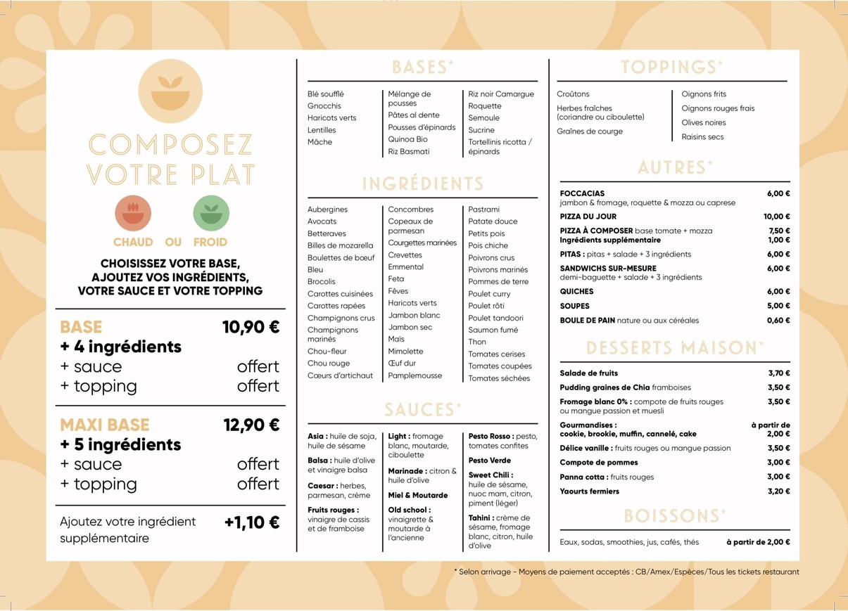Compose - Hôtel de Ville menu 2