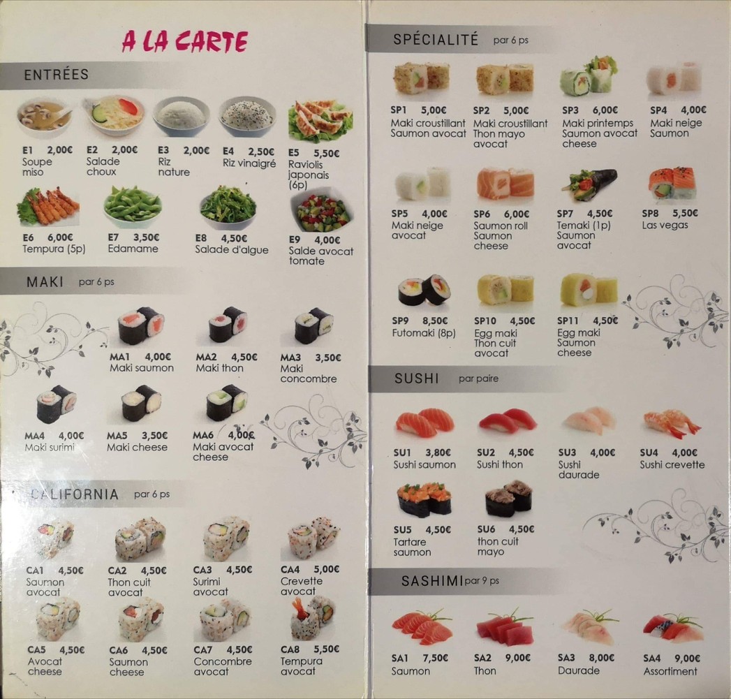 Chez Shan menu 1