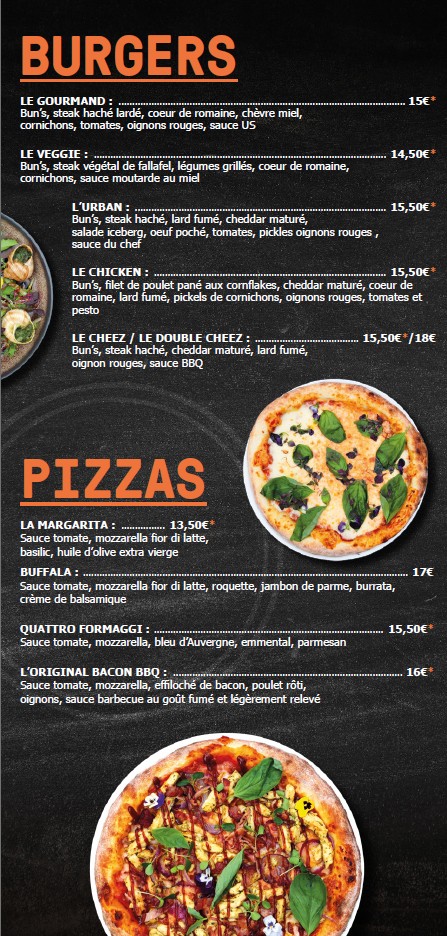 Le Restaurant UrbanSoccer menu 3