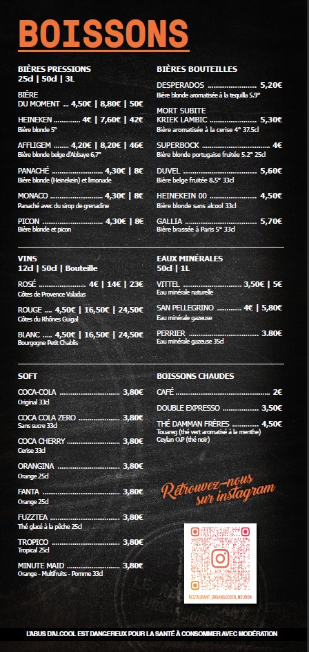 Le Restaurant UrbanSoccer menu 5