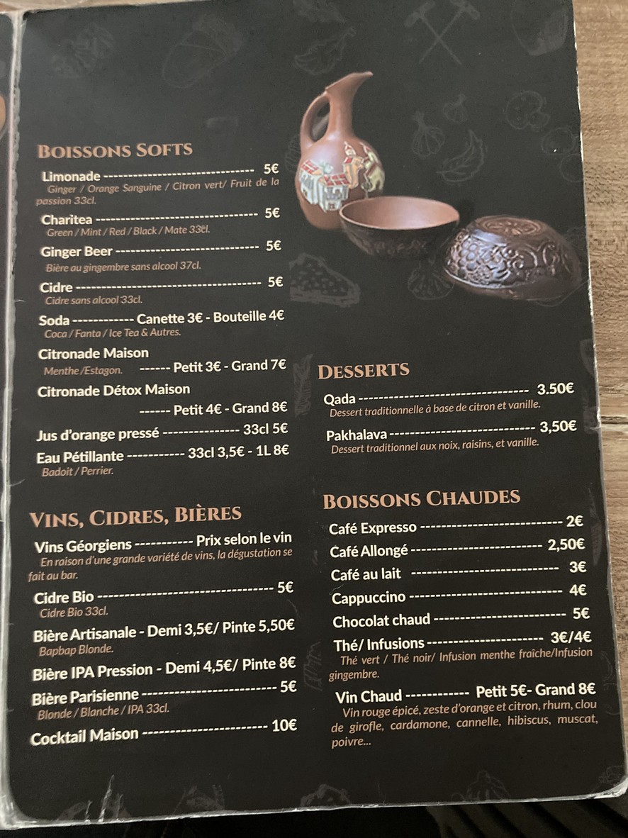Chez Magda menu 2