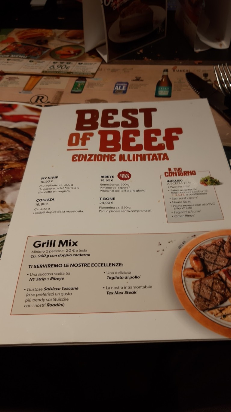 Roadhouse Restaurant Roma Ardeatina menu 4