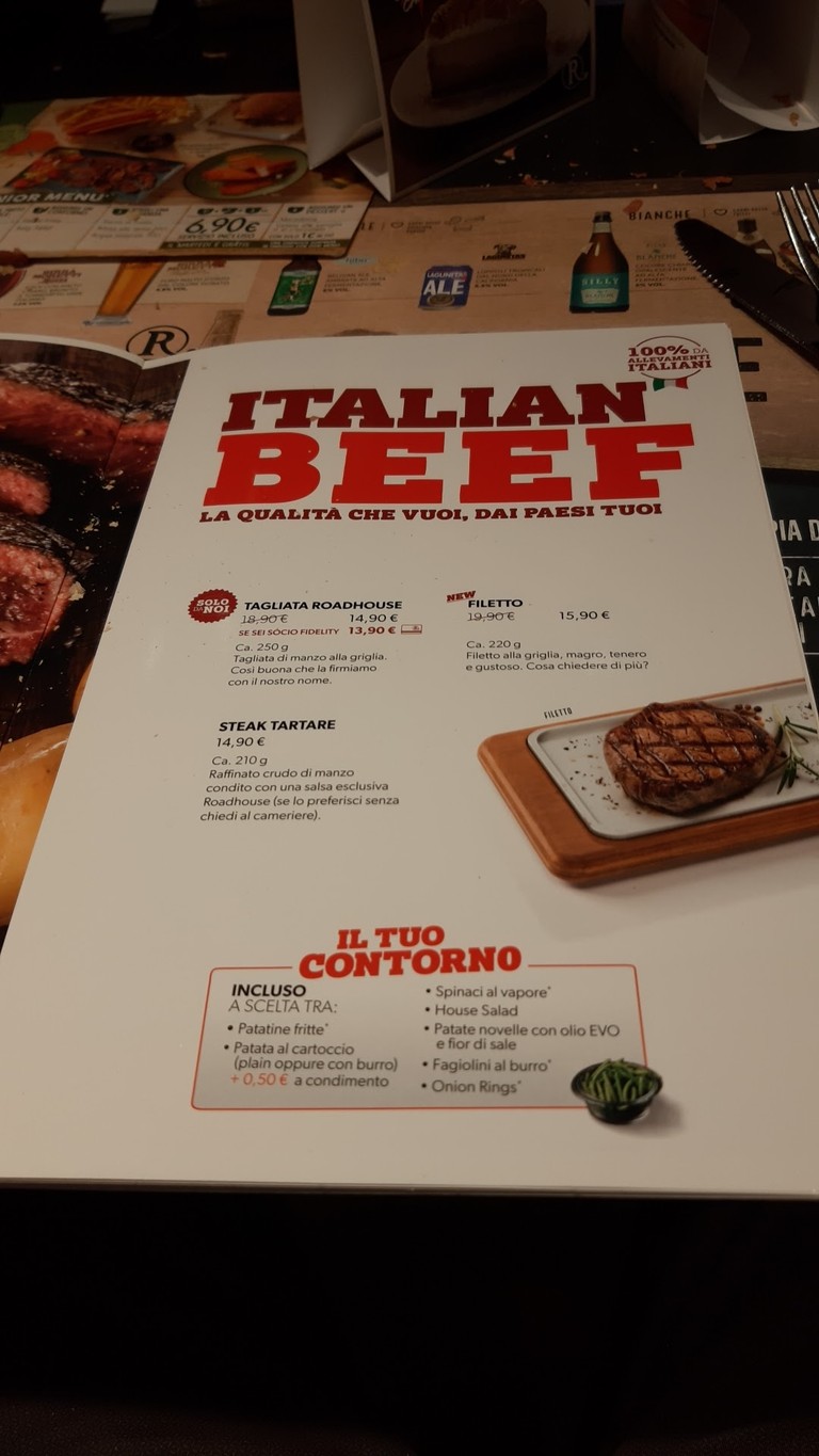 Roadhouse Restaurant Roma Ardeatina menu 5