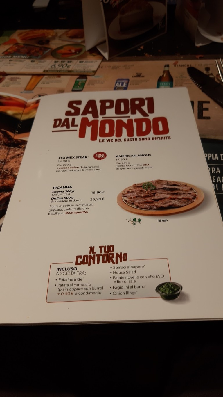 Roadhouse Restaurant Roma Ardeatina menu 6