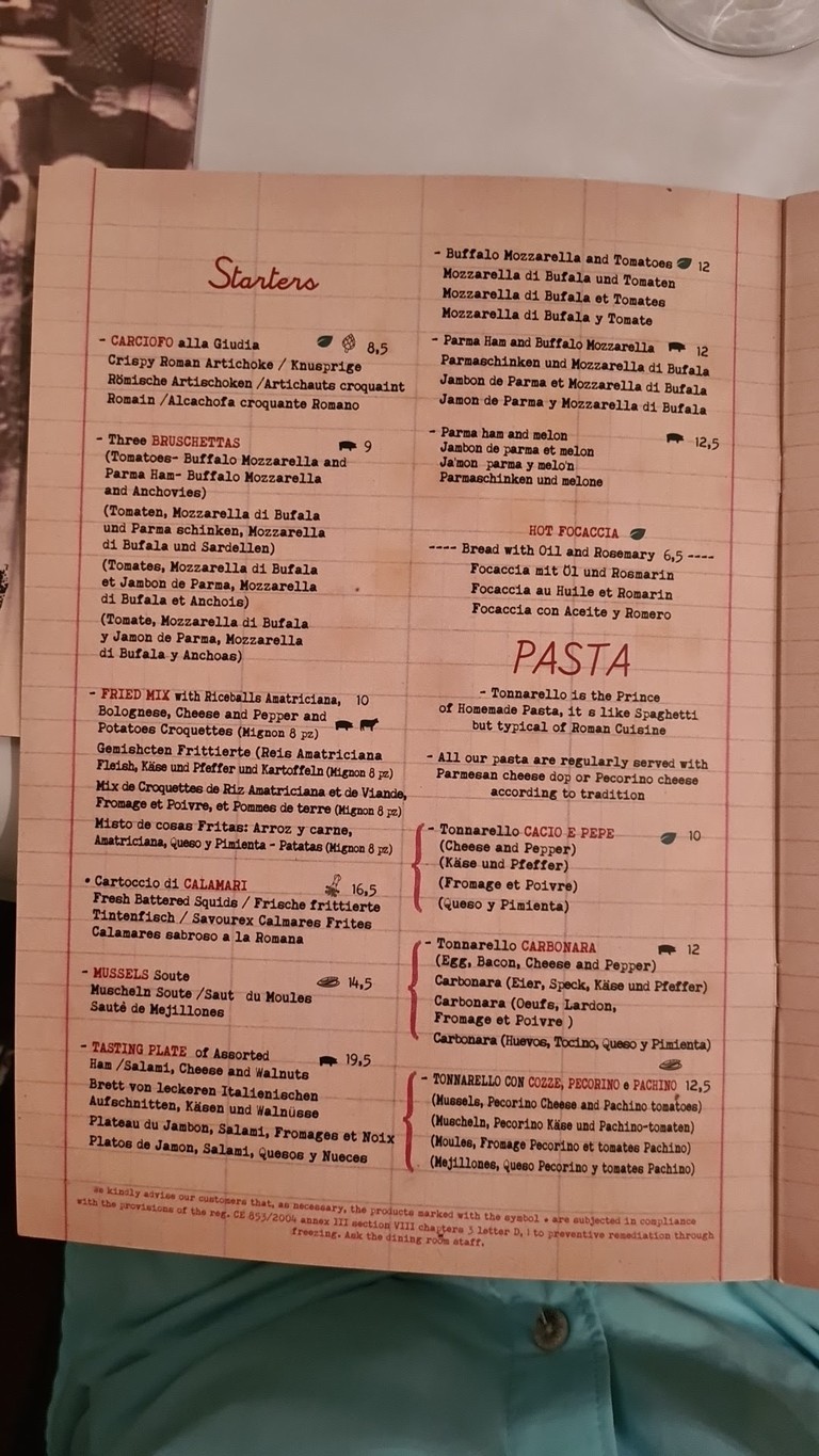 Ristorante Arco Di S. Calisto menu 1