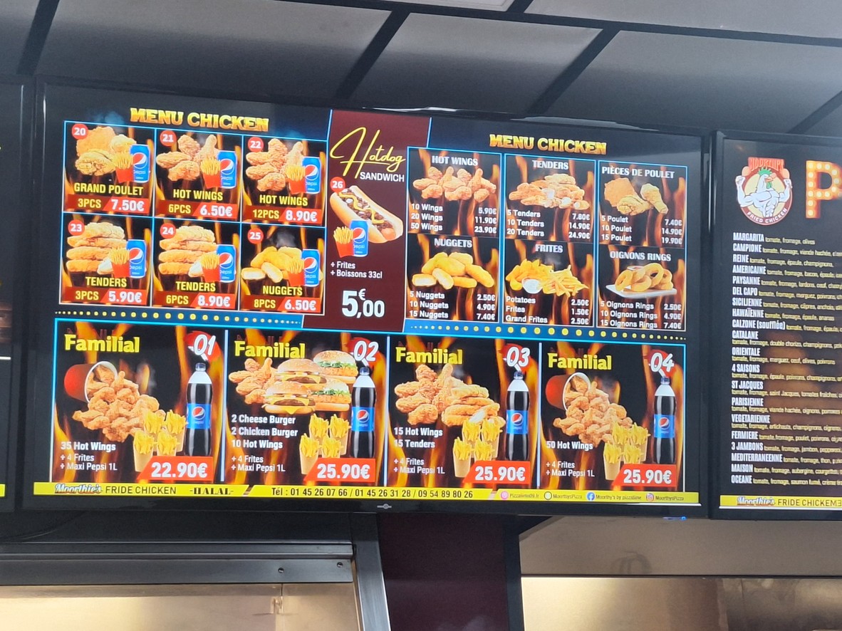 Moorthy's by PizzaTime menu 2