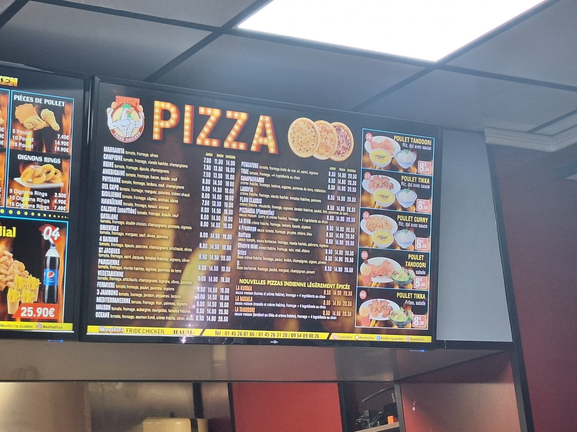 Moorthy's by PizzaTime menu 3