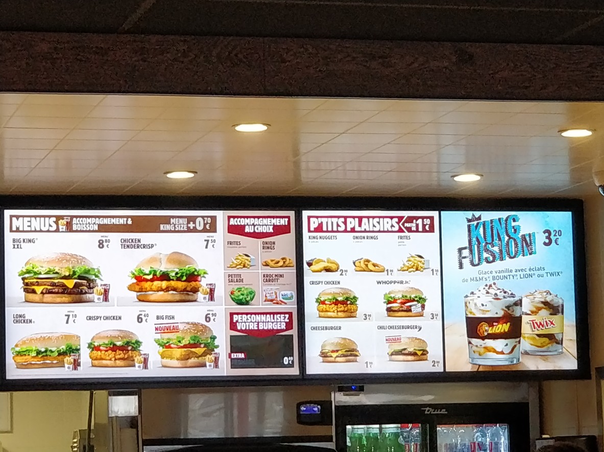 Burger King menu 3