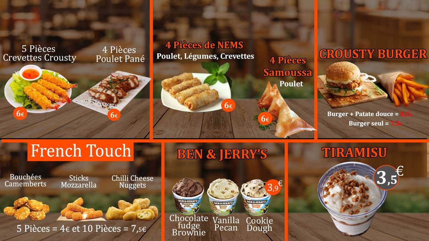 Kawok Fontenay-Sous-Bois menu 1