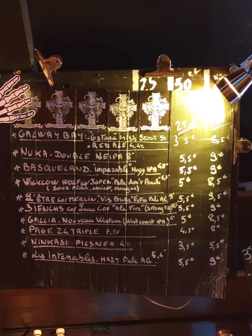 La Taverne des Korrigans menu 1