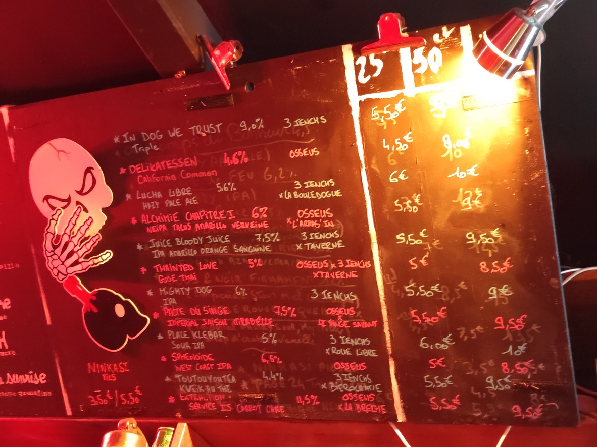 La Taverne des Korrigans menu 2