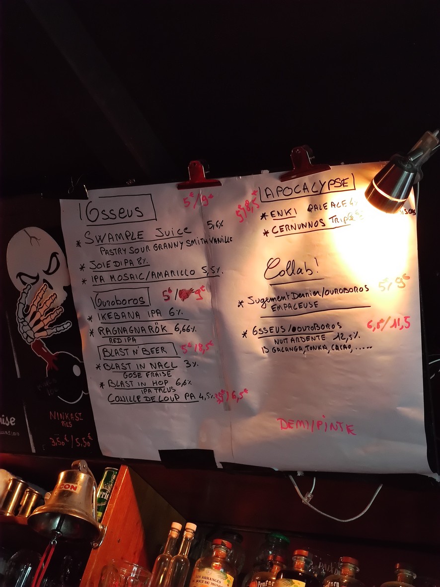 La Taverne des Korrigans menu 4