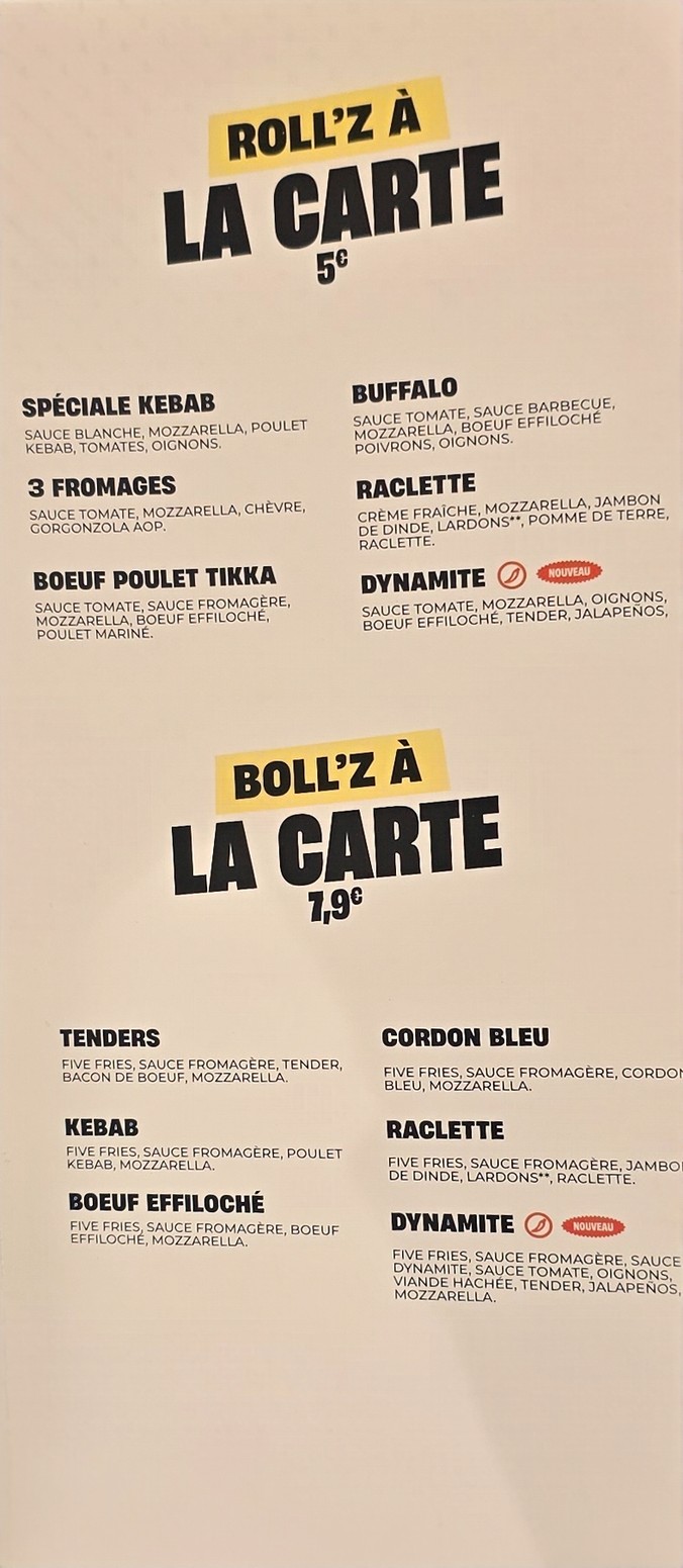 Five Pizza Original - Paris 10 - Louis Blanc menu 3