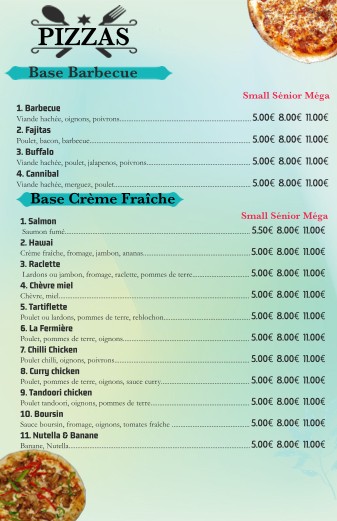 SHAI FOOD - The Pizza King menu 3
