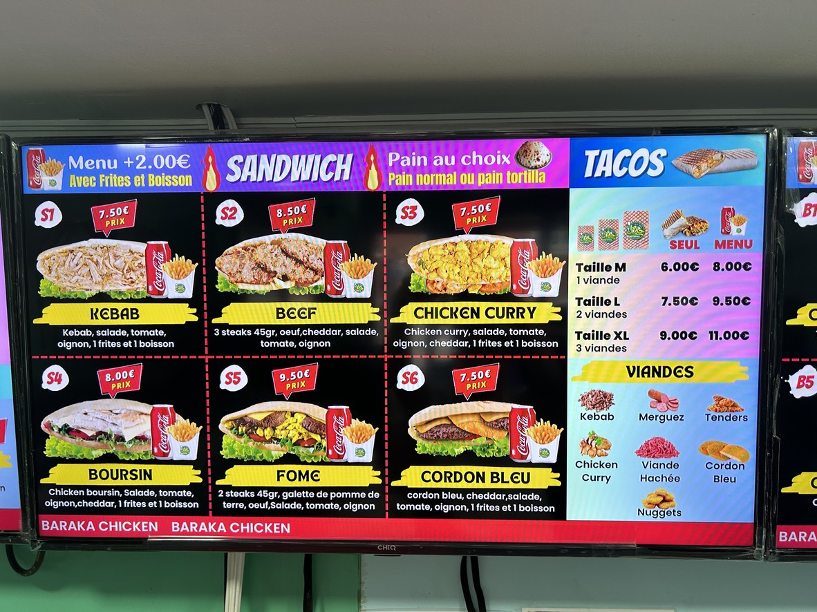 BARAKA CHICKEN menu 4