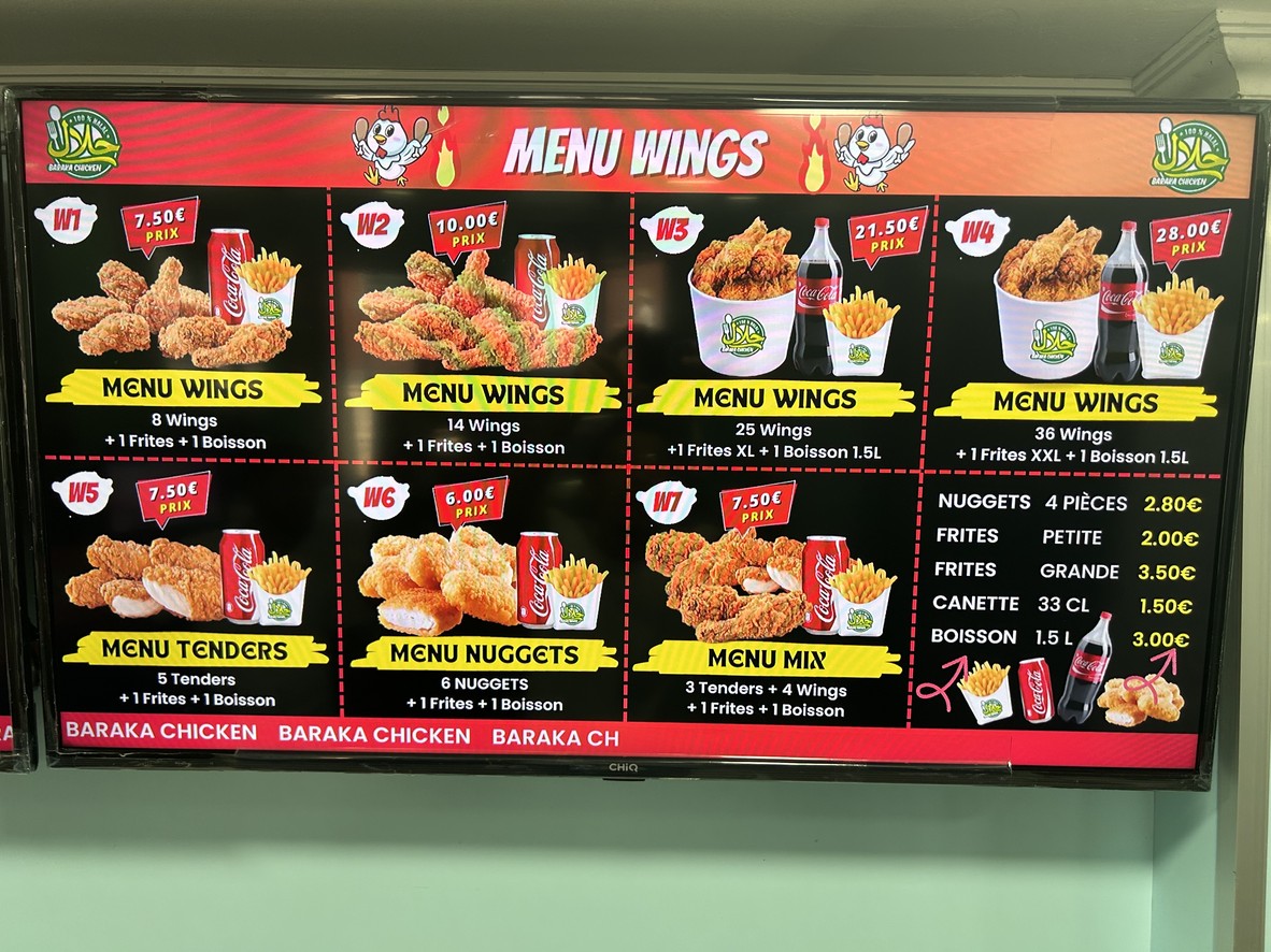 BARAKA CHICKEN menu 5