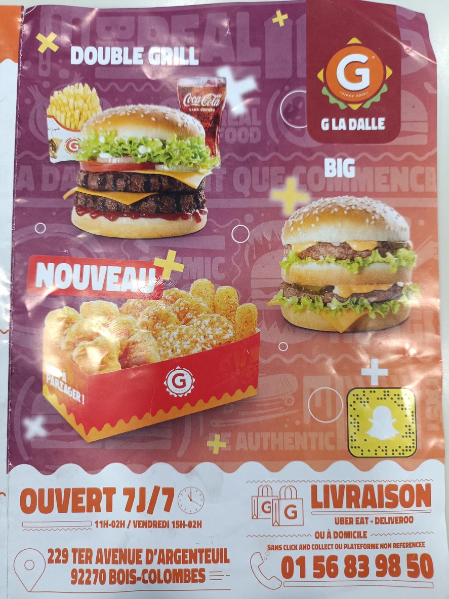 BIG HUNGER menu 1