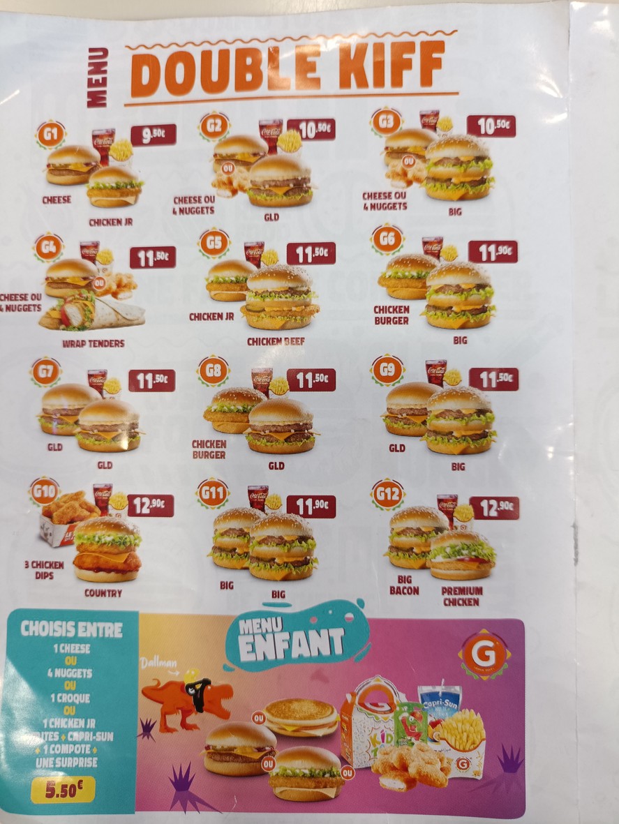 BIG HUNGER menu 2