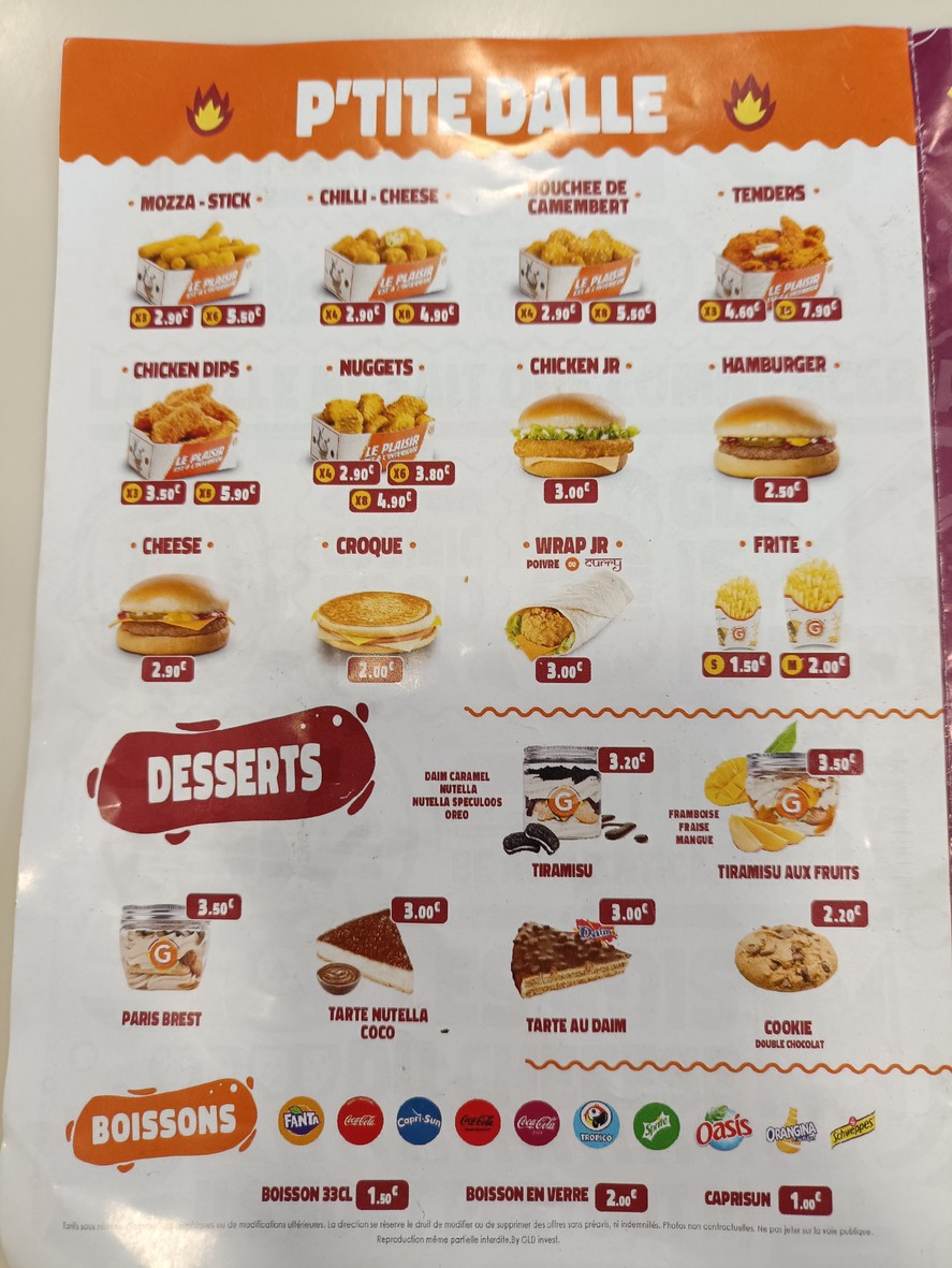BIG HUNGER menu 4