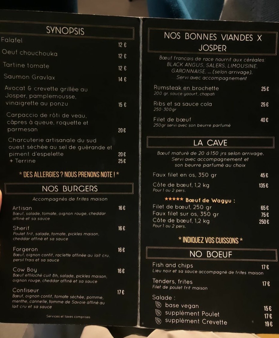Le Doli menu 1