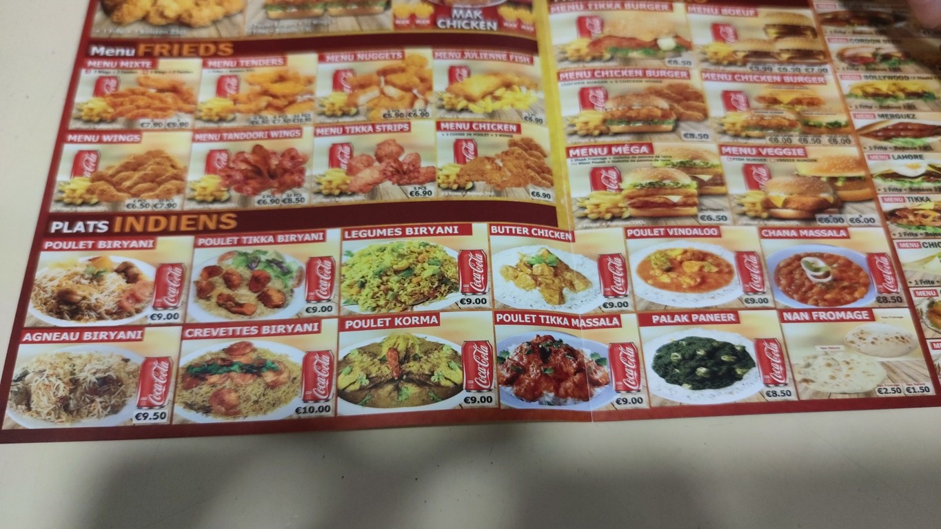 Mak Chicken menu 3
