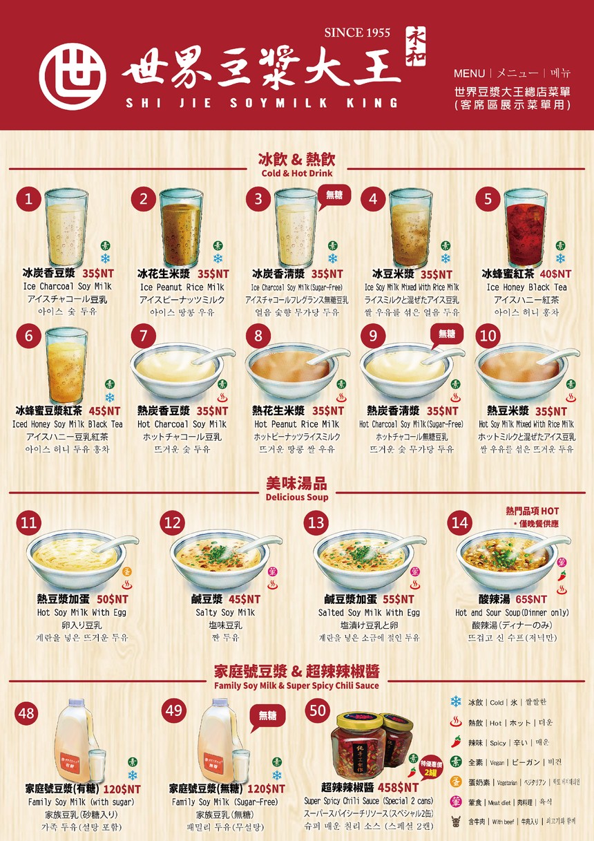 Shìjiè Dòujiāng Dàwáng menu 1