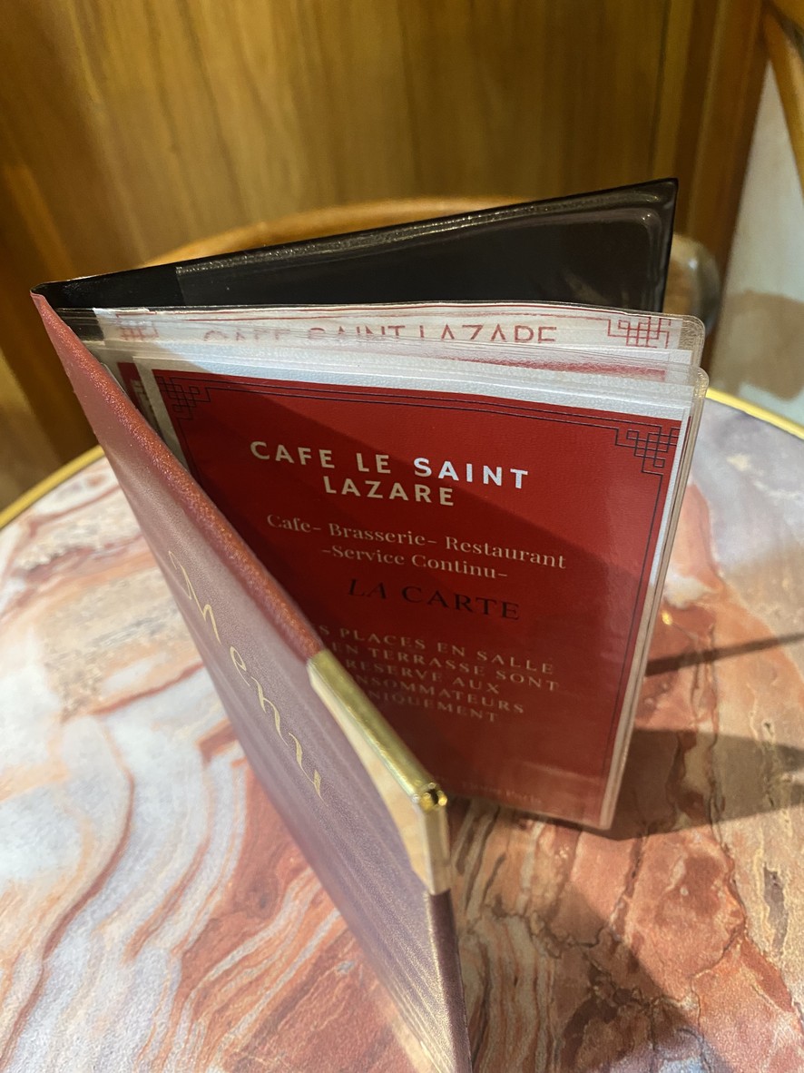 Café Saint Lazare menu 1