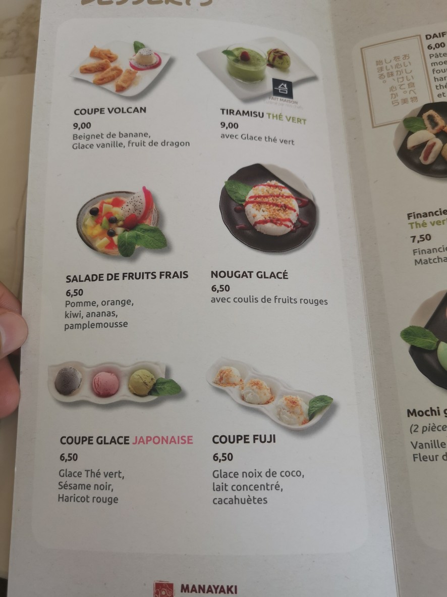 Manayaki menu 7