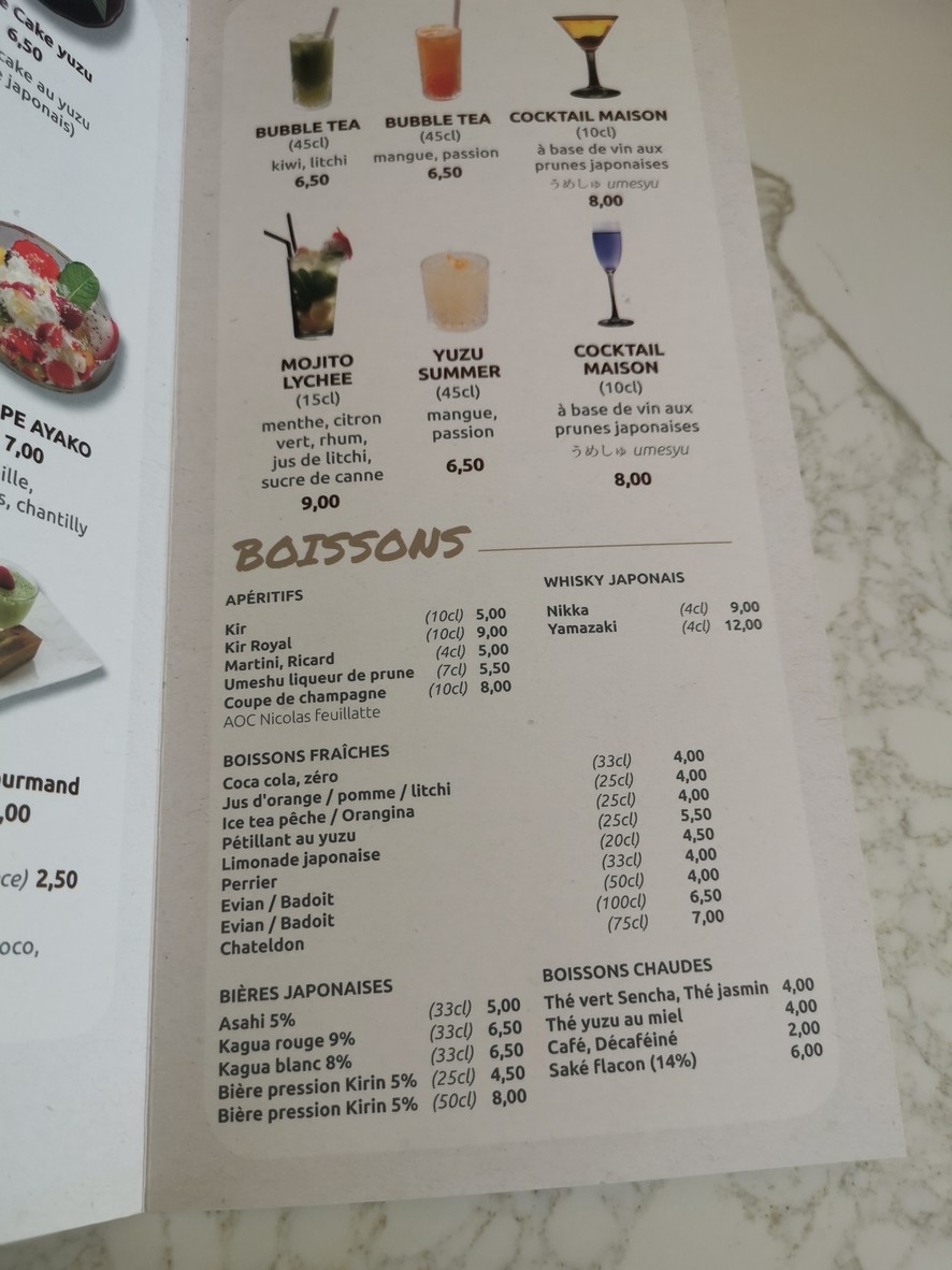 Manayaki menu 8