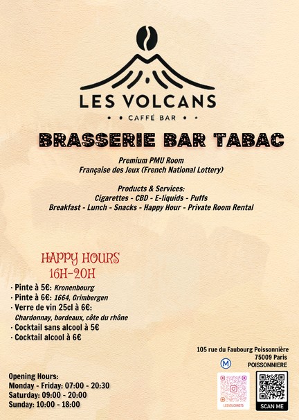 Les Volcans Brasserie Les Paris Mutuels Urbains