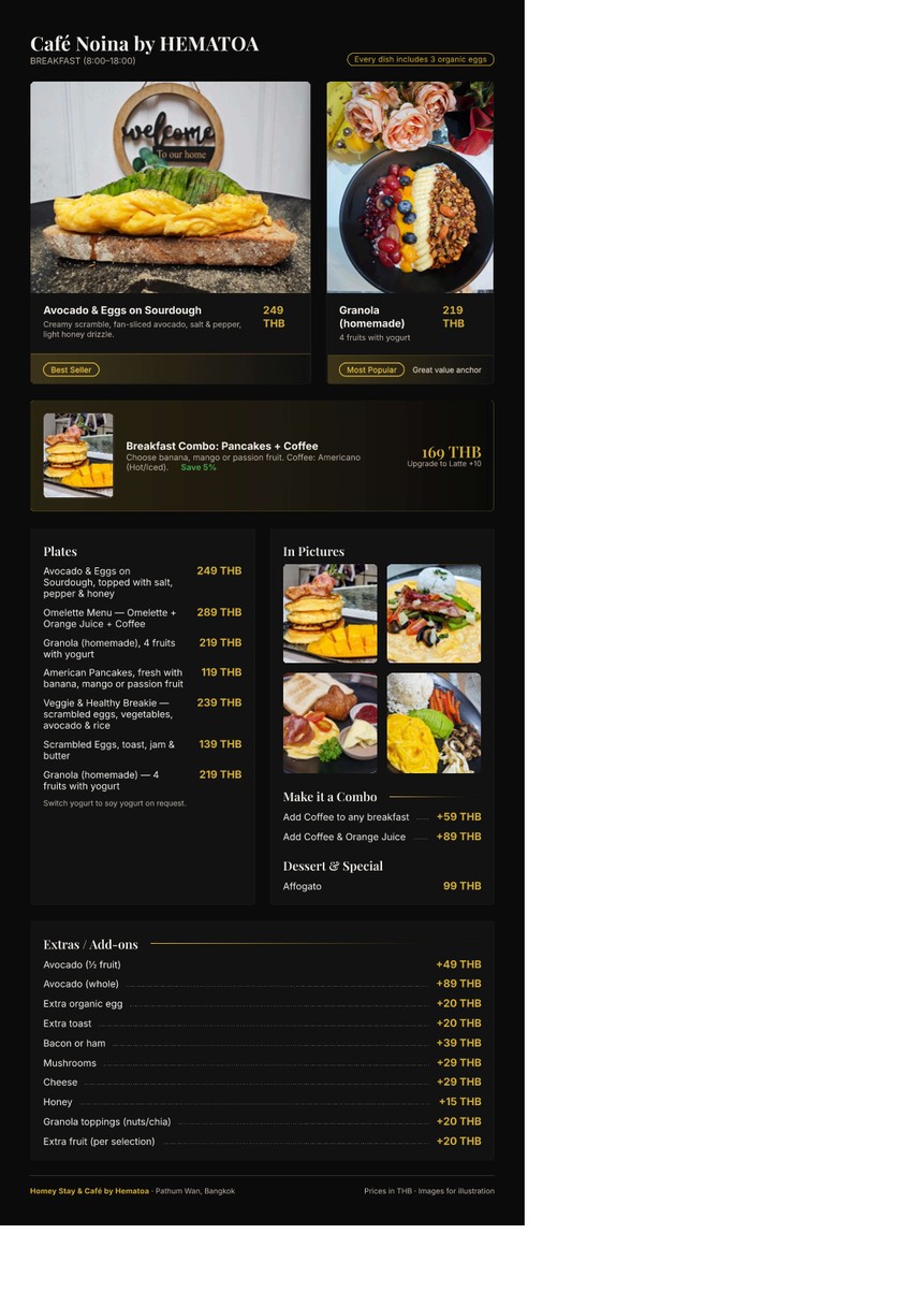Cafe Noina by hematoa menu 1