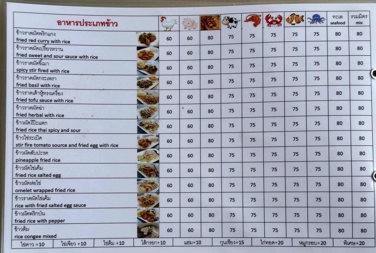 Khun Ek menu 2