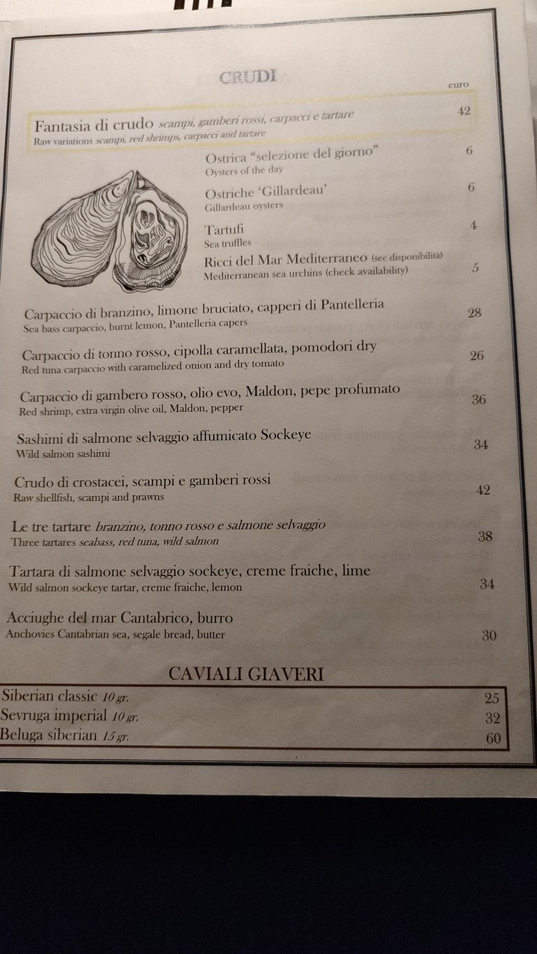 Ristorante Gallura menu 2