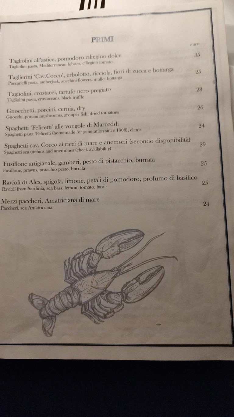 Ristorante Gallura menu 3