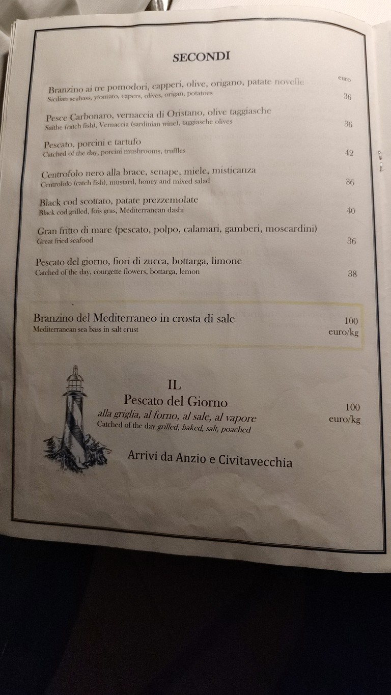 Ristorante Gallura menu 4