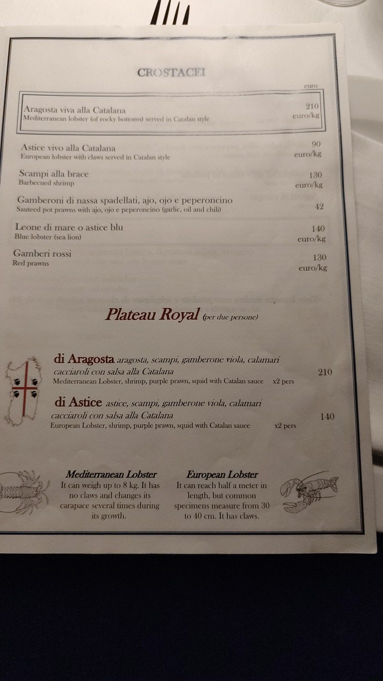 Ristorante Gallura menu 5