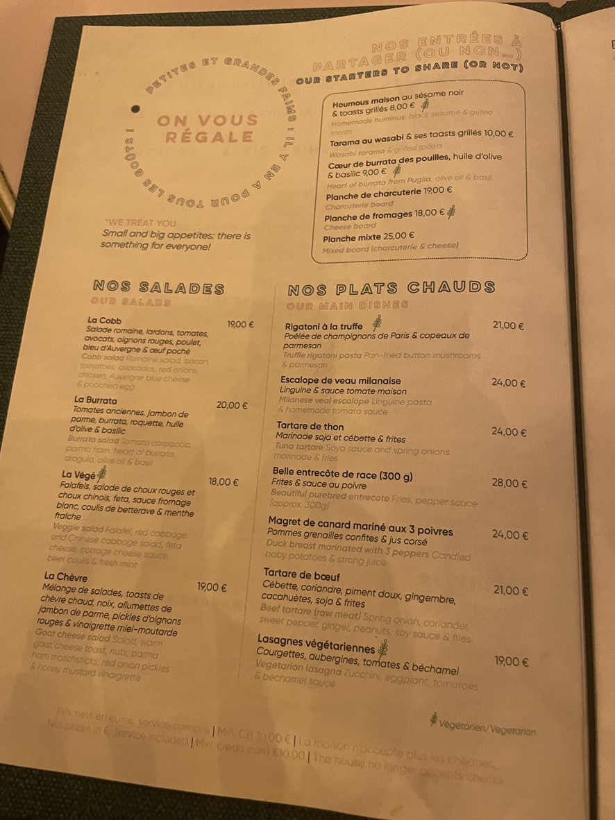BILLY BILLY menu 3