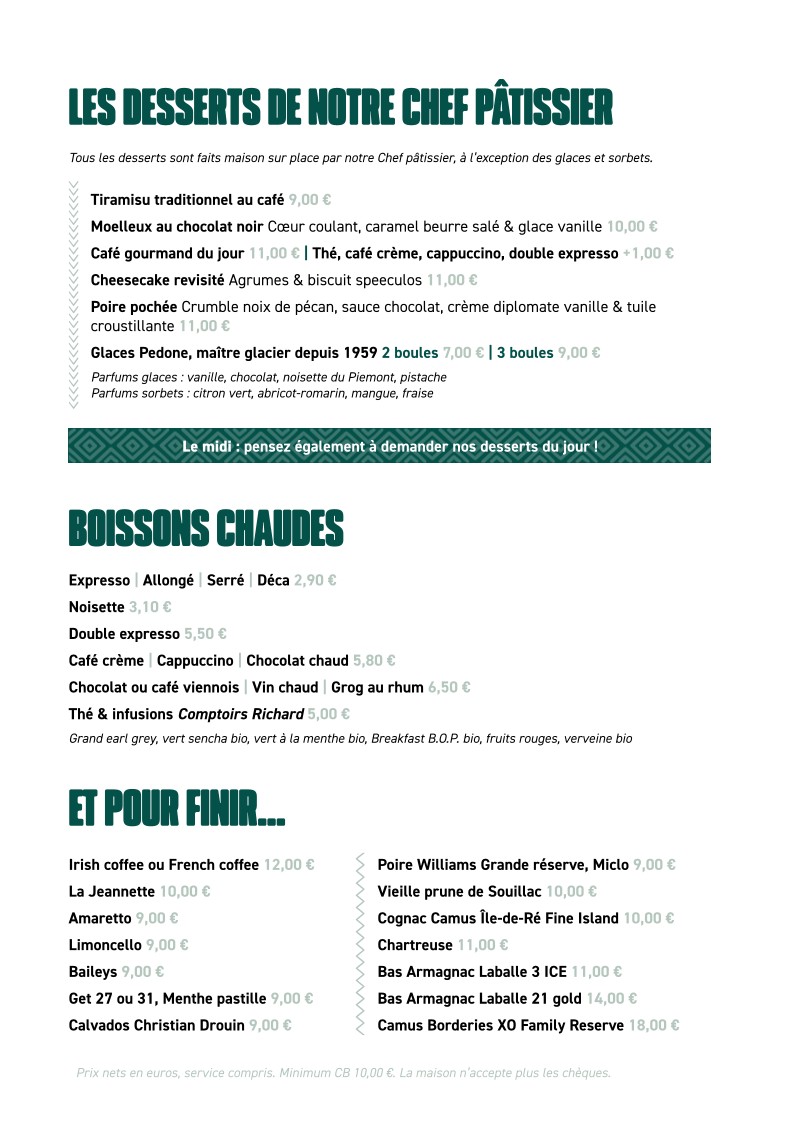 BILLY BILLY menu 5