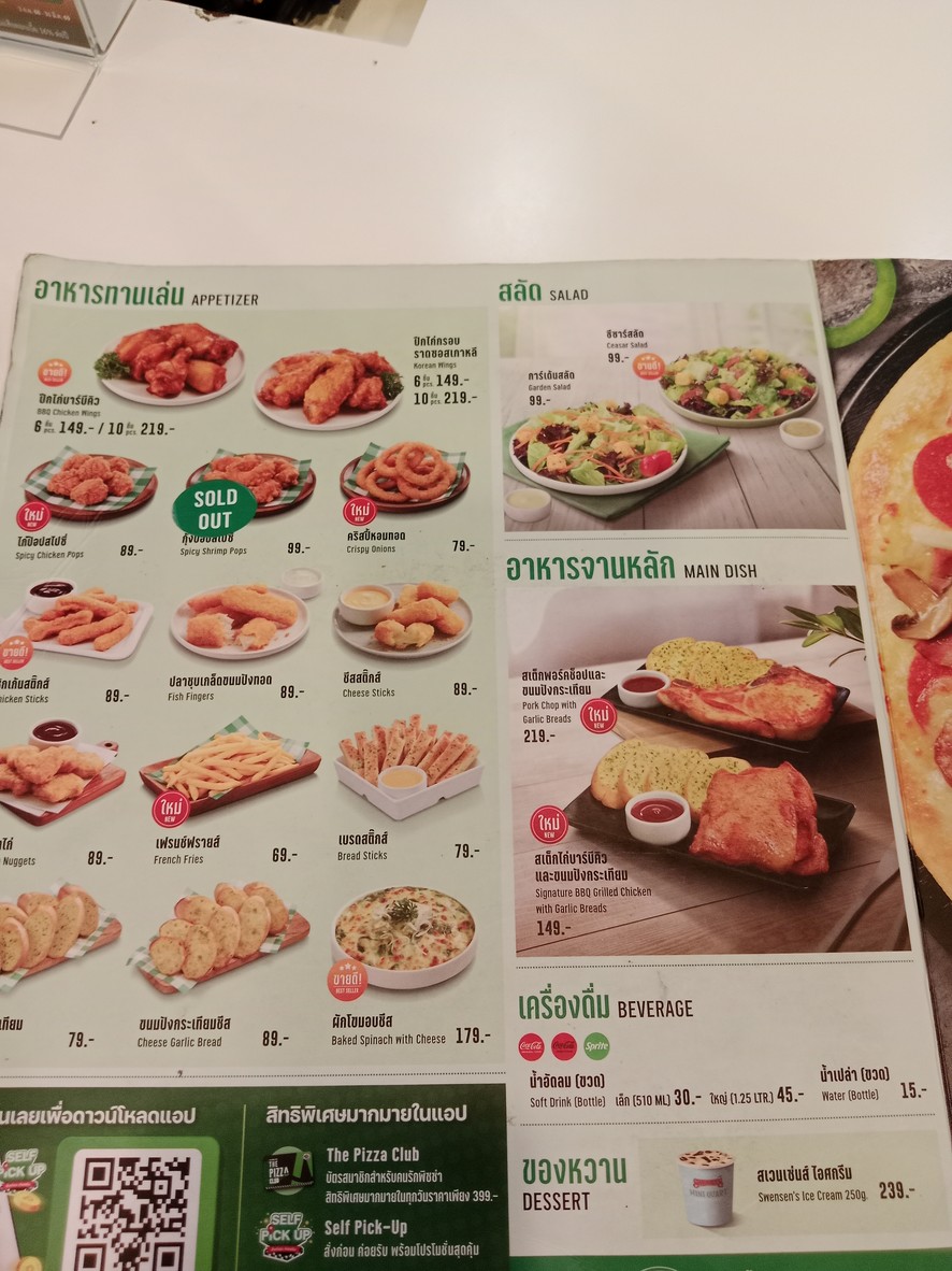 Pìsà kǒng bù ní héng zhài menu 1
