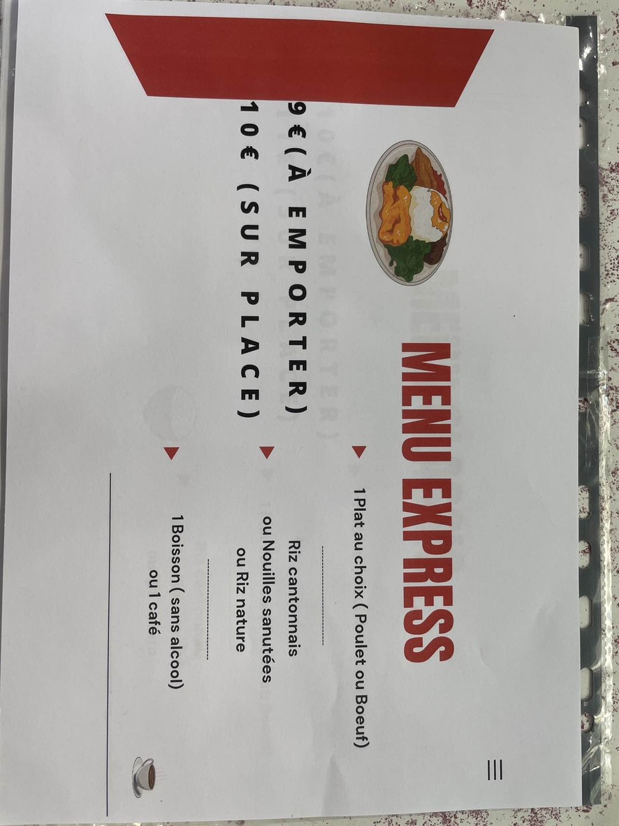 Son-Son, traiteur asiatique menu 2