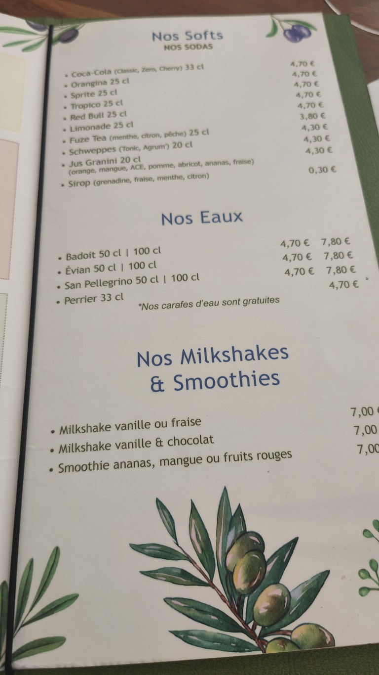 Olivium menu 6