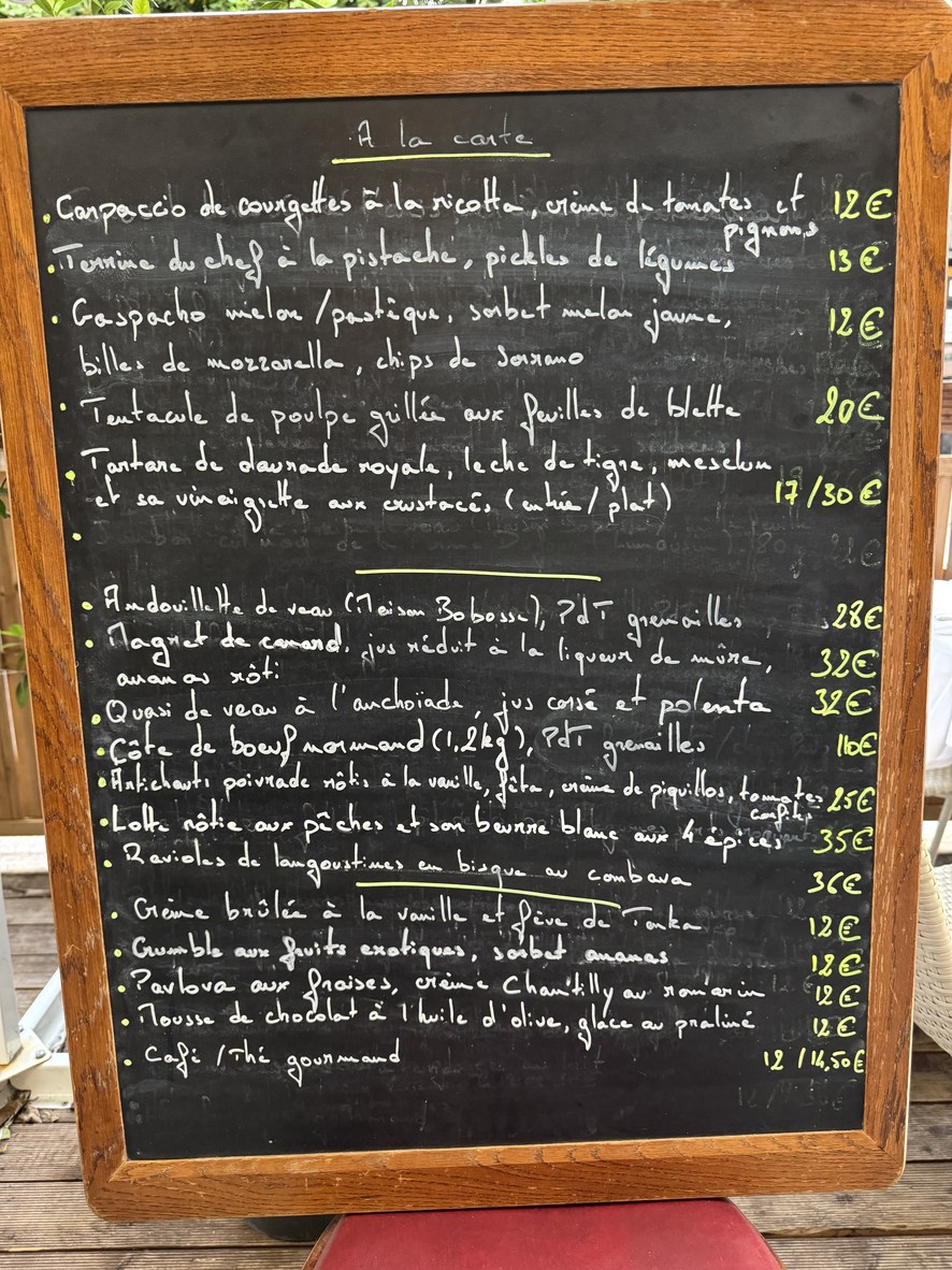 Les Raisins Sociaux menu 1