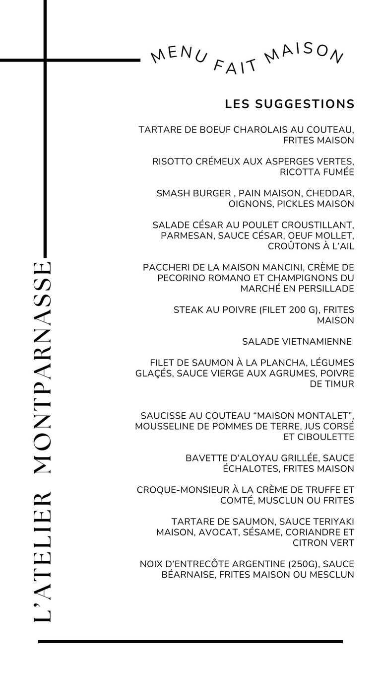 Café Atelier menu 3