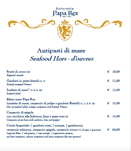 Restaurante Papa Rex menu 2