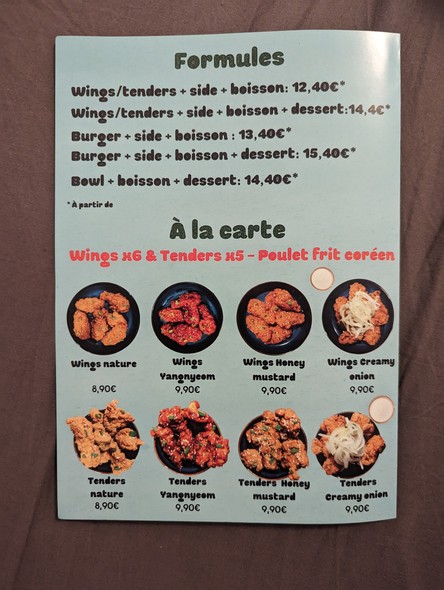 Taek - Poulet Frit Coréen