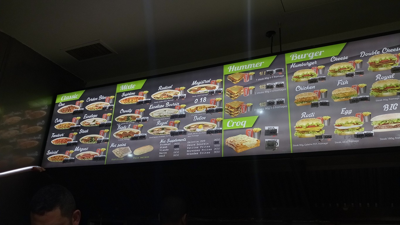 Restaurant O 18 menu 1