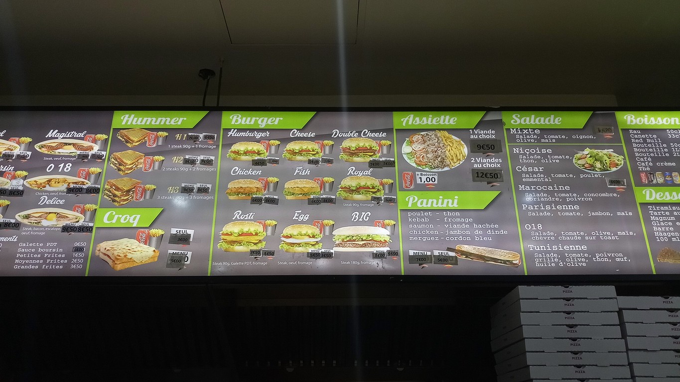Restaurant O 18 menu 2